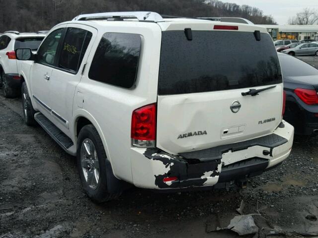 5N1AA0NC1BN606400 - 2011 NISSAN ARMADA SV WHITE photo 3