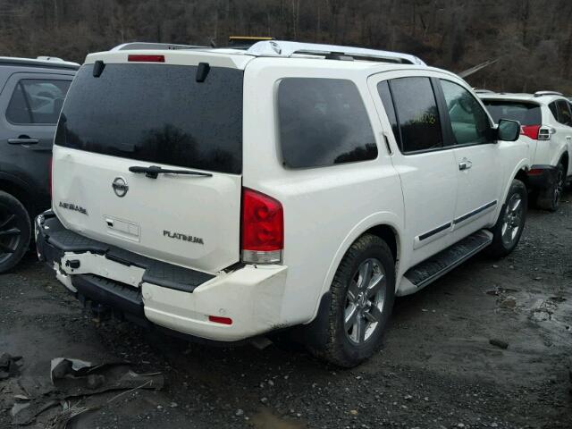 5N1AA0NC1BN606400 - 2011 NISSAN ARMADA SV WHITE photo 4