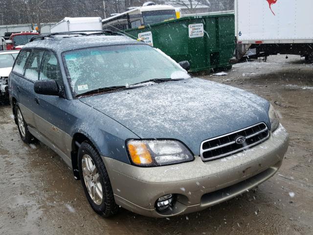 4S3BH6757Y7658519 - 2000 SUBARU LEGACY OUT BLUE photo 1