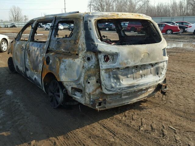 KNDMB5C13G6172012 - 2016 KIA SEDONA LX BURN photo 3