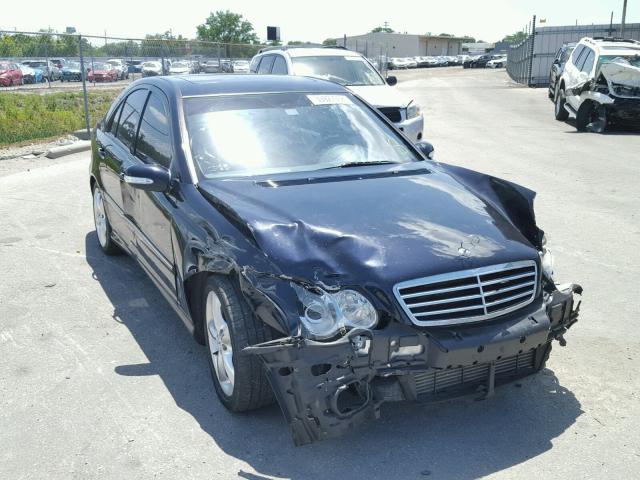 WDBRF40J75F630266 - 2005 MERCEDES-BENZ C 230K SPO BLUE photo 1