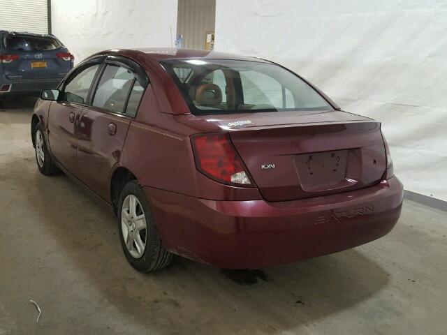 1G8AJ54F55Z139020 - 2005 SATURN ION LEVEL BURGUNDY photo 3
