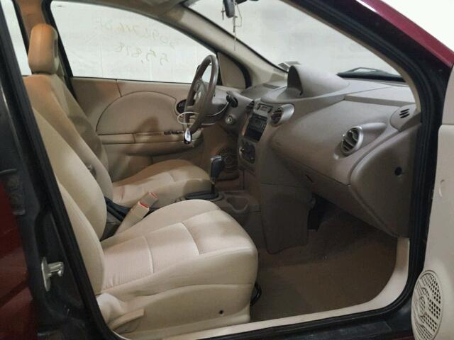 1G8AJ54F55Z139020 - 2005 SATURN ION LEVEL BURGUNDY photo 5