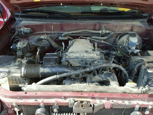 5TBBT441X3S368075 - 2003 TOYOTA TUNDRA ACC BURGUNDY photo 7