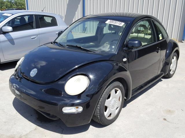 3VWCC21C0XM432066 - 1999 VOLKSWAGEN NEW BEETLE BLACK photo 2