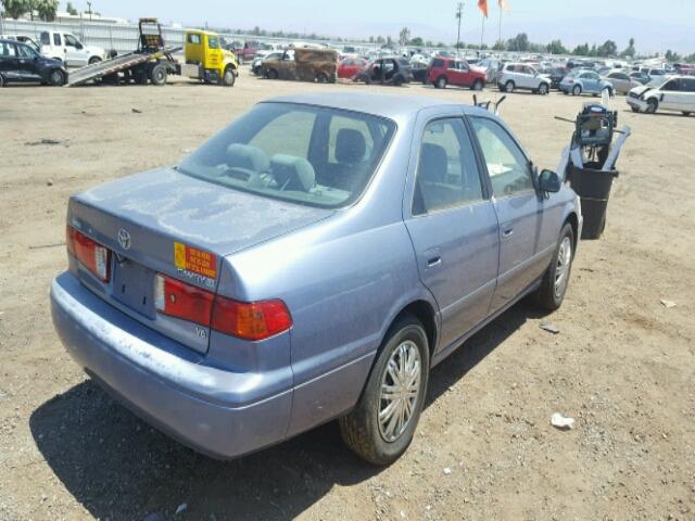 JT2BF22K8Y0262127 - 2000 TOYOTA CAMRY CE BLUE photo 4