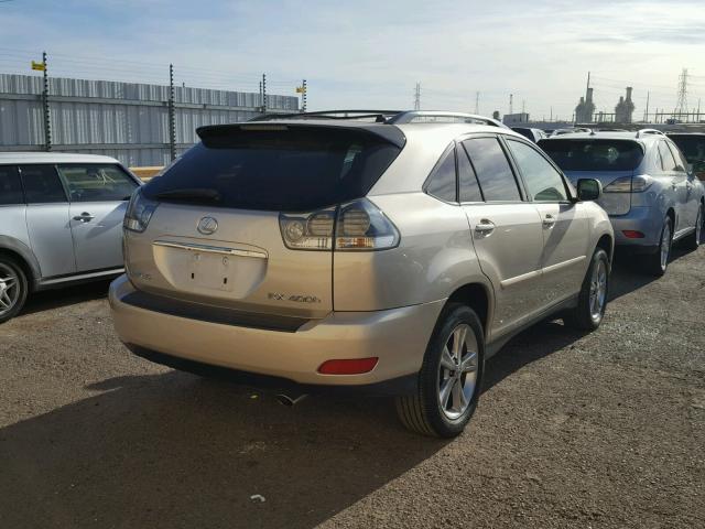 JTJGW31U260003651 - 2006 LEXUS RX 400 GOLD photo 4