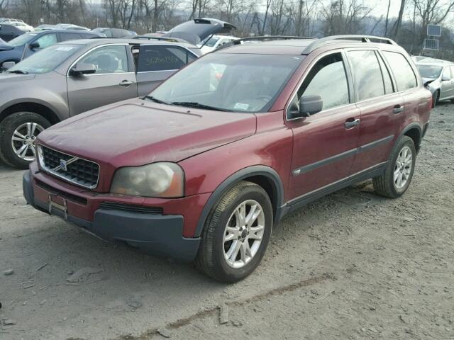 YV1CM91H541115634 - 2004 VOLVO XC90 T6 RED photo 2