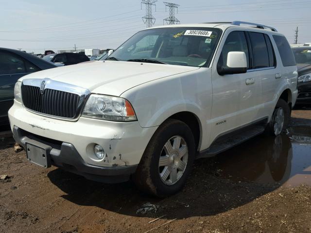 5LMEU88H14ZJ37350 - 2004 LINCOLN AVIATOR WHITE photo 2