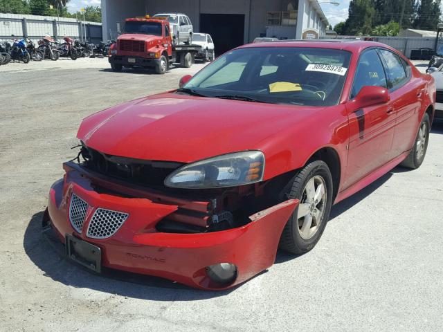 2G2WP552361246085 - 2006 PONTIAC GRAND PRIX RED photo 2