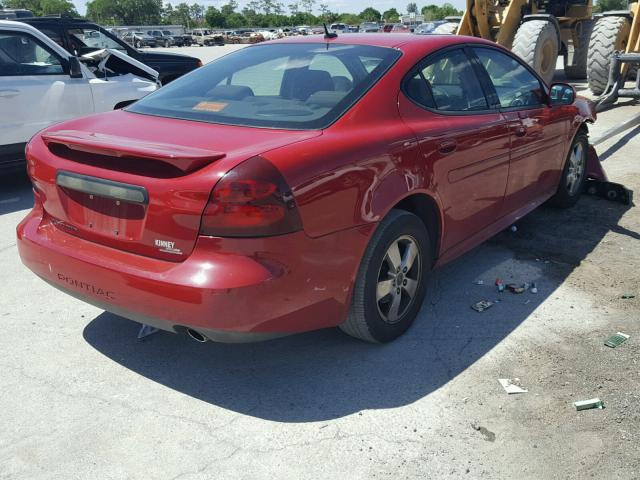 2G2WP552361246085 - 2006 PONTIAC GRAND PRIX RED photo 4