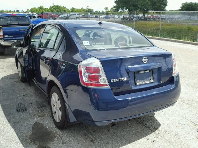 3N1AB61E98L735380 - 2008 NISSAN SENTRA 2.0 BLUE photo 3