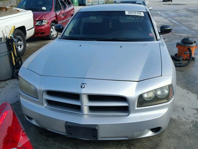 2B3KA43G36H485892 - 2006 DODGE CHARGER SE SILVER photo 9