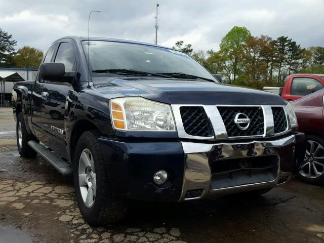 1N6BA06A56N504719 - 2006 NISSAN TITAN XE Mavi foto 1