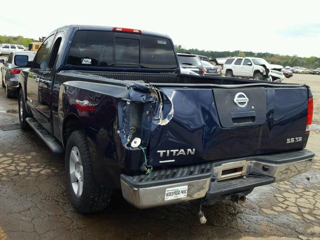 1N6BA06A56N504719 - 2006 NISSAN TITAN XE Mavi foto 3