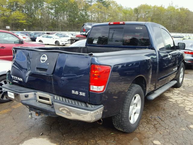1N6BA06A56N504719 - 2006 NISSAN TITAN XE Mavi foto 4