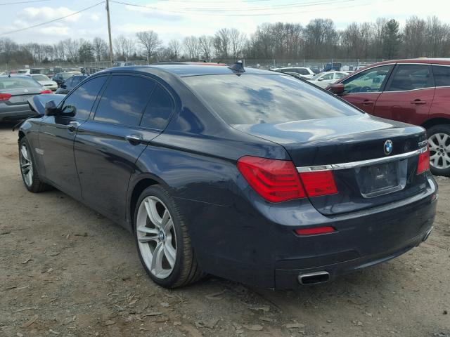 WBAKC8C5XCC435209 - 2012 BMW 750LXI BLUE photo 3