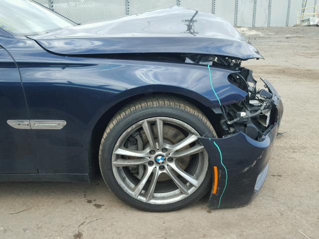 WBAKC8C5XCC435209 - 2012 BMW 750LXI BLUE photo 9