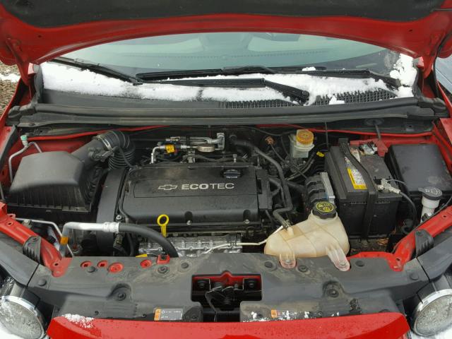 1G1JA5SH5D4219822 - 2013 CHEVROLET SONIC LS 红色 照片 7