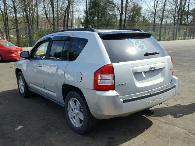 1J4NF4FB6AD500804 - 2010 JEEP COMPASS SP SILVER photo 3
