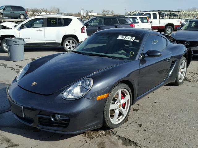 WP0AB29897U781400 - 2007 PORSCHE CAYMAN S GRAY photo 2