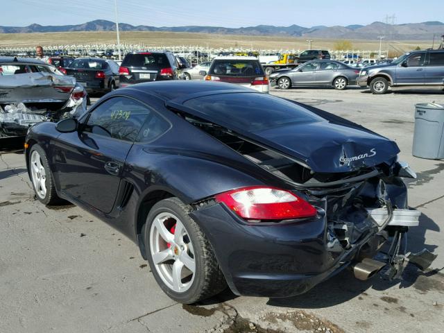 WP0AB29897U781400 - 2007 PORSCHE CAYMAN S GRAY photo 3