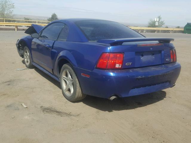 1FAFP42X33F387626 - 2003 FORD MUSTANG GT BLUE photo 3