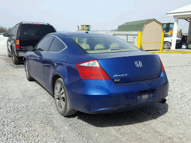 1HGCS1B87AA013065 - 2010 HONDA ACCORD EXL BLUE photo 3