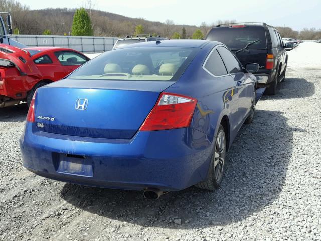 1HGCS1B87AA013065 - 2010 HONDA ACCORD EXL BLUE photo 4