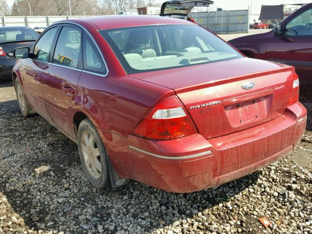 1FAFP23145G106767 - 2005 FORD FIVE HUNDR RED photo 3