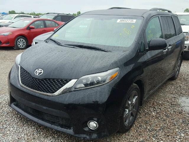 5TDXK3DC6FS685626 - 2015 TOYOTA SIENNA SPO BLACK photo 2