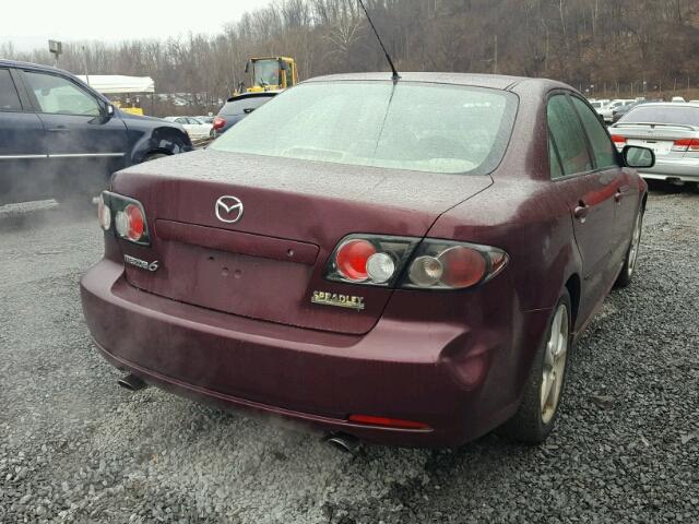 1YVHP80C785M29491 - 2008 MAZDA 6 I RED photo 4