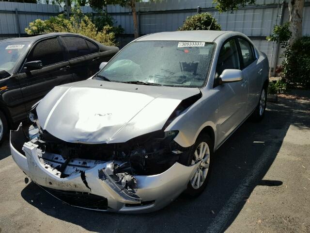 JM1BK12G581863630 - 2008 MAZDA 3 I SILVER photo 2