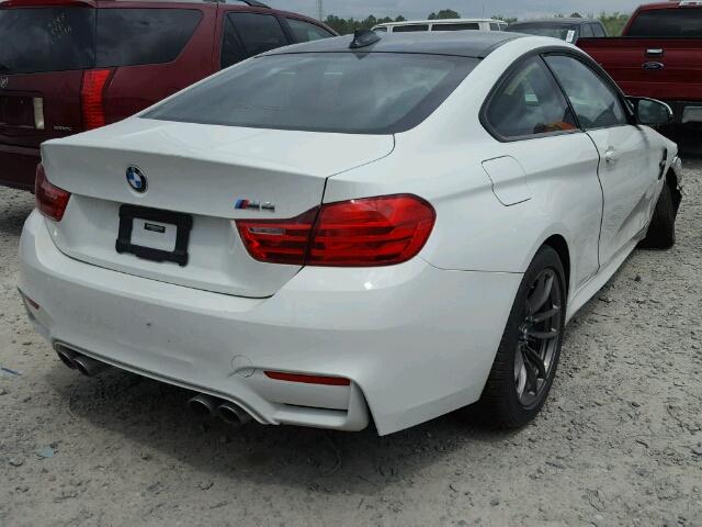 WBS3R9C59HK709419 - 2017 BMW M4 WHITE photo 4