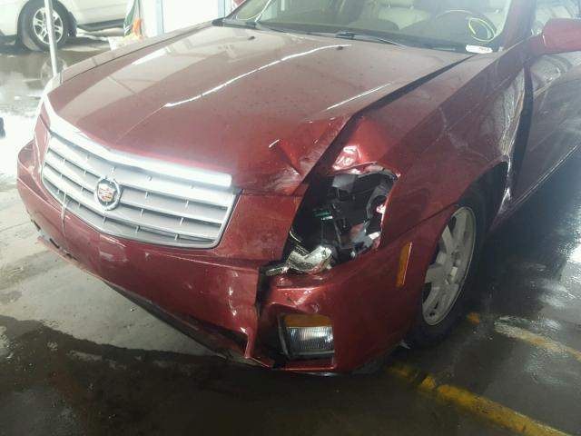 1G6DP577860116703 - 2006 CADILLAC CTS HI FEA BURGUNDY photo 9