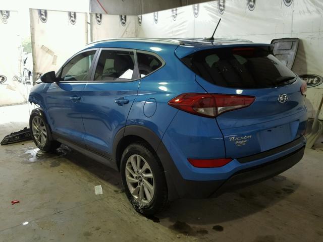 KM8J33A42GU229065 - 2016 HYUNDAI TUCSON LIM BLUE photo 3