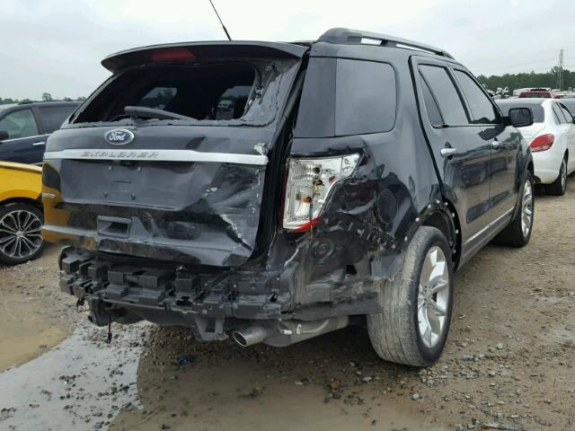 1FM5K7F81FGC48680 - 2015 FORD EXPLORER L BLACK photo 4