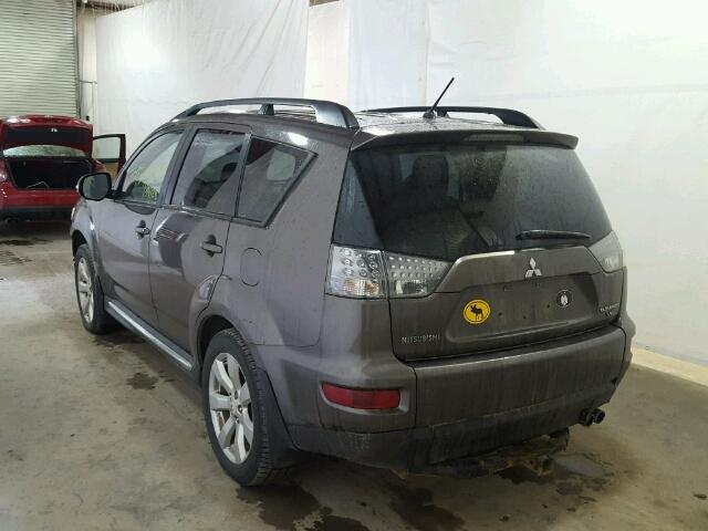 JA4JT4AX9AZ007406 - 2010 MITSUBISHI OUTLANDER CHARCOAL photo 3