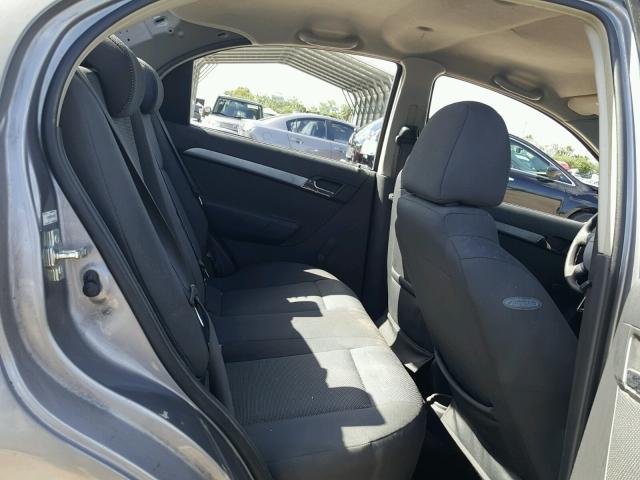 KL1TD5DE3BB142863 - 2011 CHEVROLET AVEO LS GRAY photo 6