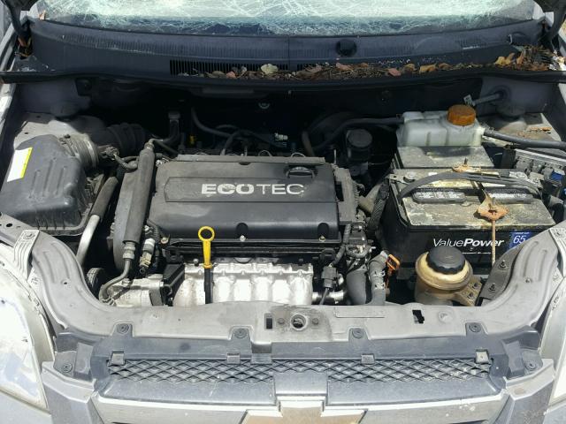 KL1TD5DE3BB142863 - 2011 CHEVROLET AVEO LS GRAY photo 7