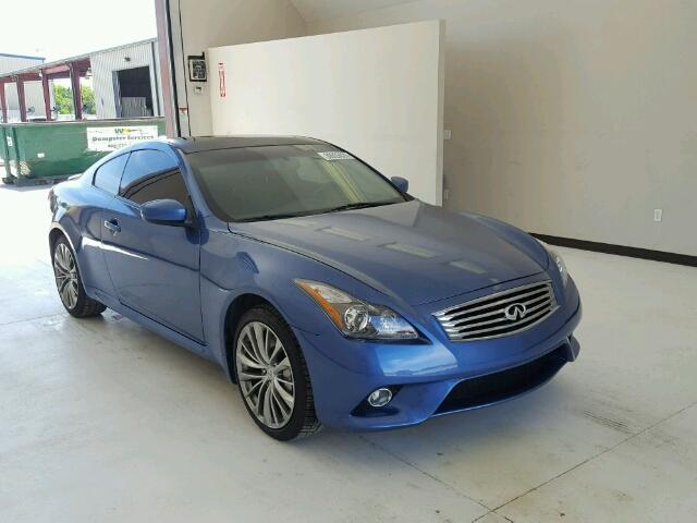 JN1CV6EL9DM980298 - 2013 INFINITI G37 BLUE photo 1