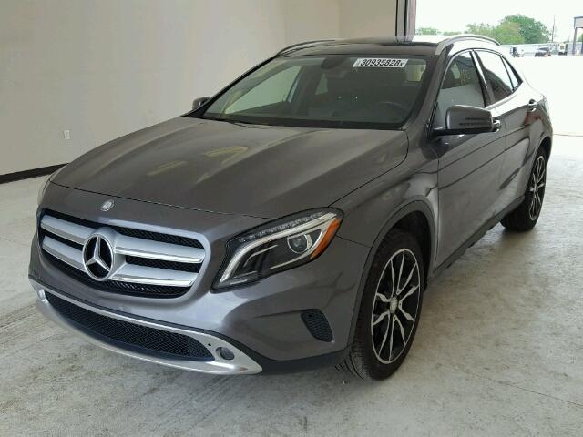 WDCTG4EB4FJ165654 - 2015 MERCEDES-BENZ GLA 250 CHARCOAL photo 2