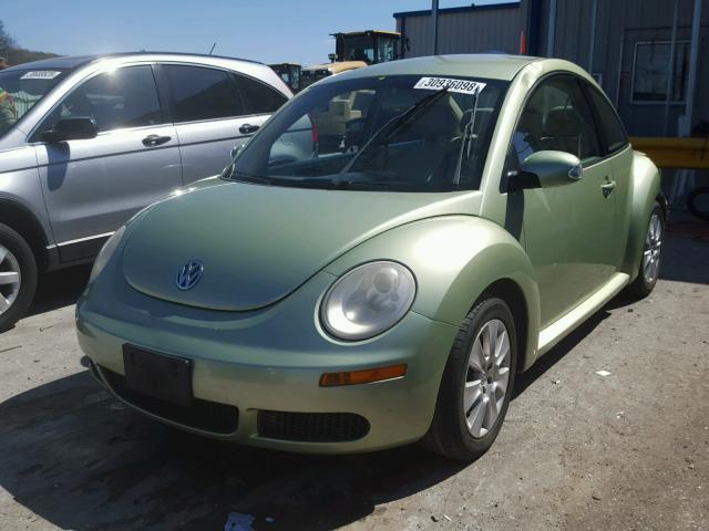 3VWPW31C88M507323 - 2008 VOLKSWAGEN NEW BEETLE GREEN photo 2