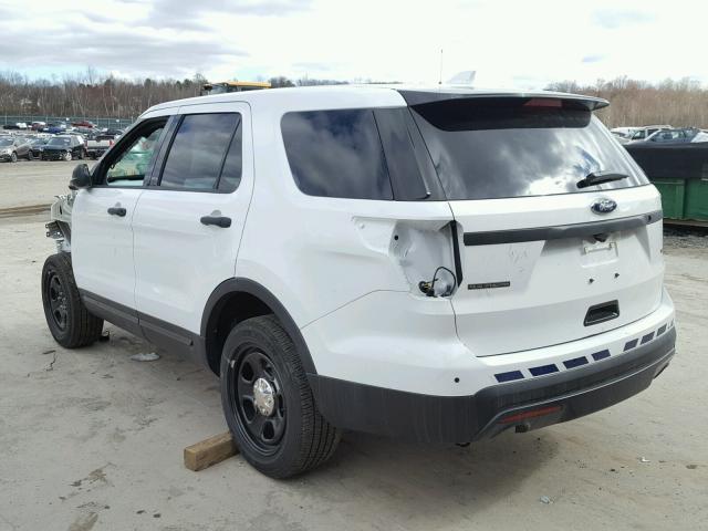 1FM5K8AR2HGD59246 - 2017 FORD EXPLORER P WHITE photo 3