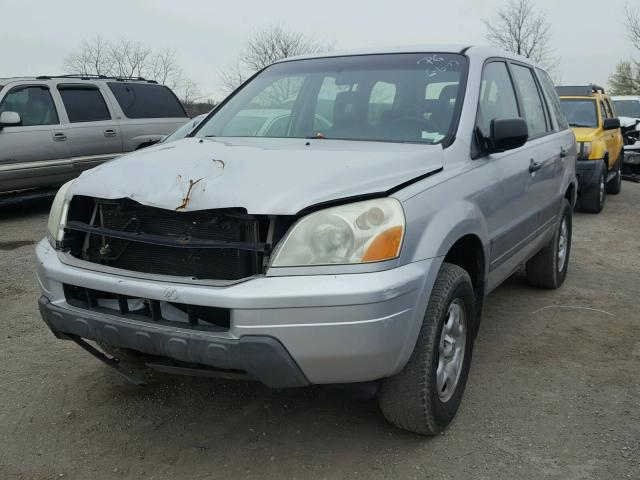 2HKYF18113H528769 - 2003 HONDA PILOT LX SILVER photo 2