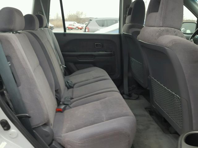 2HKYF18113H528769 - 2003 HONDA PILOT LX SILVER photo 6