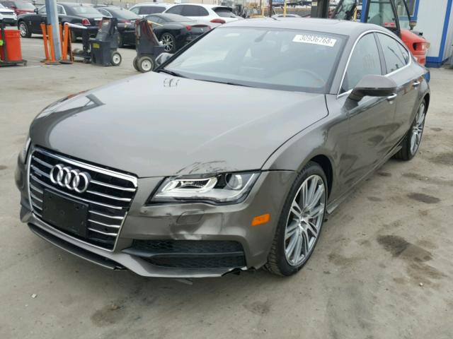 WAU2GAFC4EN083113 - 2014 AUDI A7 PRESTIG BROWN photo 2