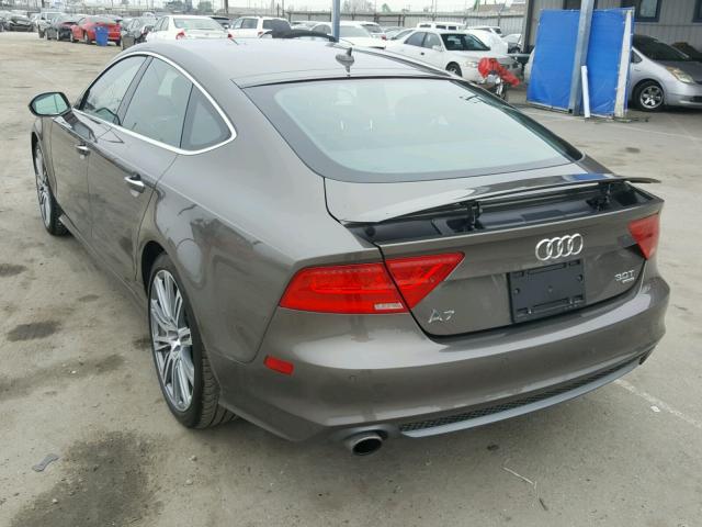 WAU2GAFC4EN083113 - 2014 AUDI A7 PRESTIG BROWN photo 3