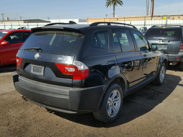 WBXPA93495WD16490 - 2005 BMW X3 3.0I BLACK photo 4