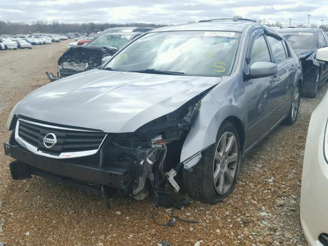 1N4BA41E18C831515 - 2008 NISSAN MAXIMA SE SILVER photo 2